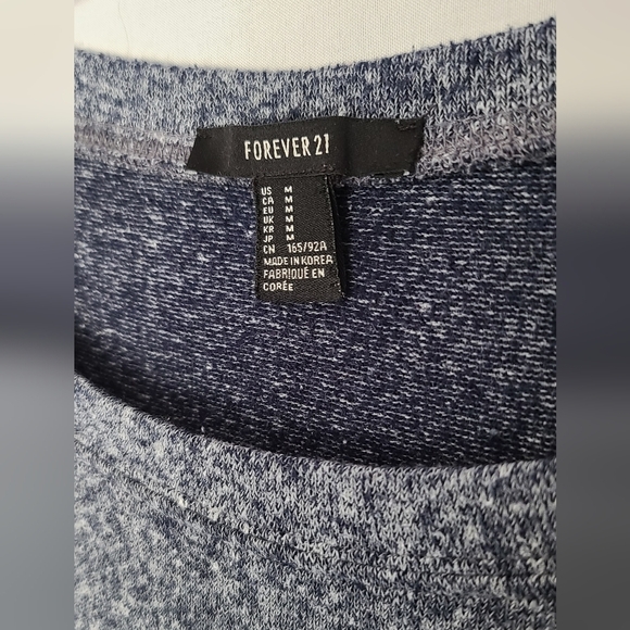 Forever 21  Sweater - Heather Blue- size M - Picture 3 of 6